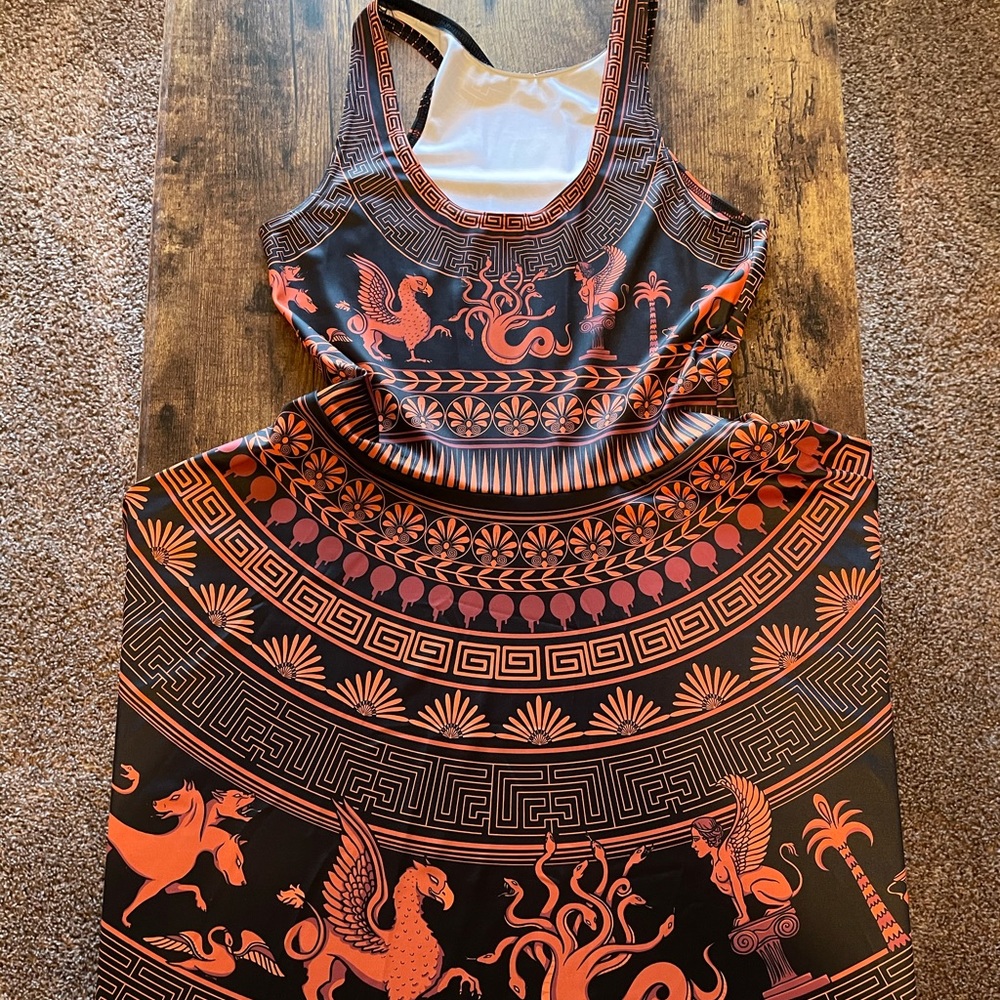 Blackmilk Greek Mythology Skater Dress Limited